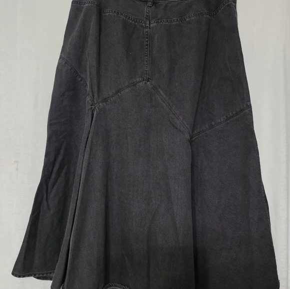RALPH LAUREN ♥️ Black Denim Skirt SIZE 12 - Picture 3 of 16